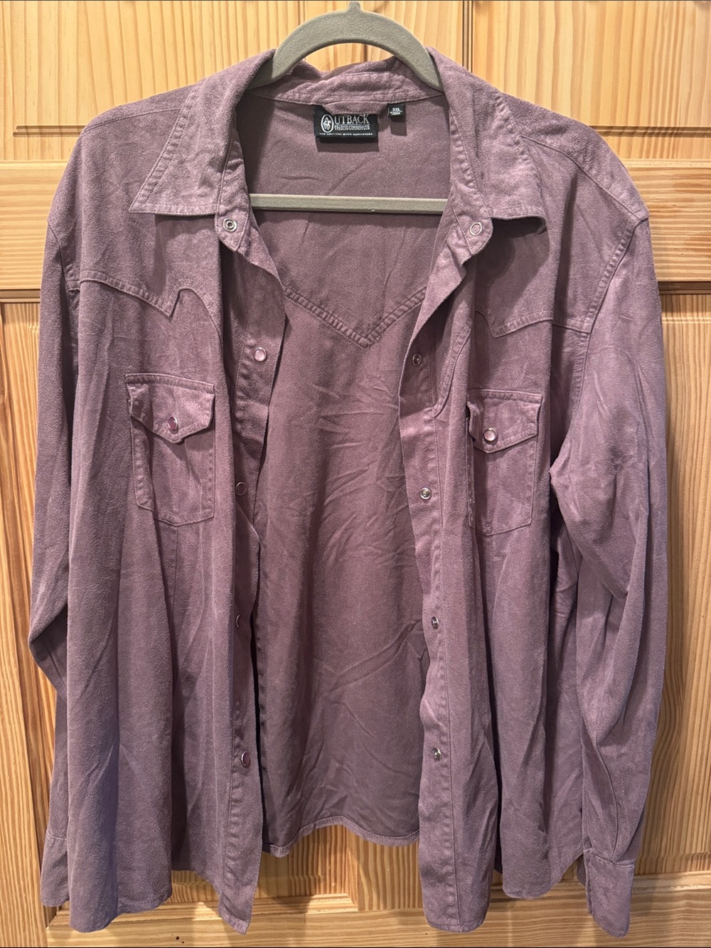 Outback Heritage Women's Button-Down Shirt in Mauve